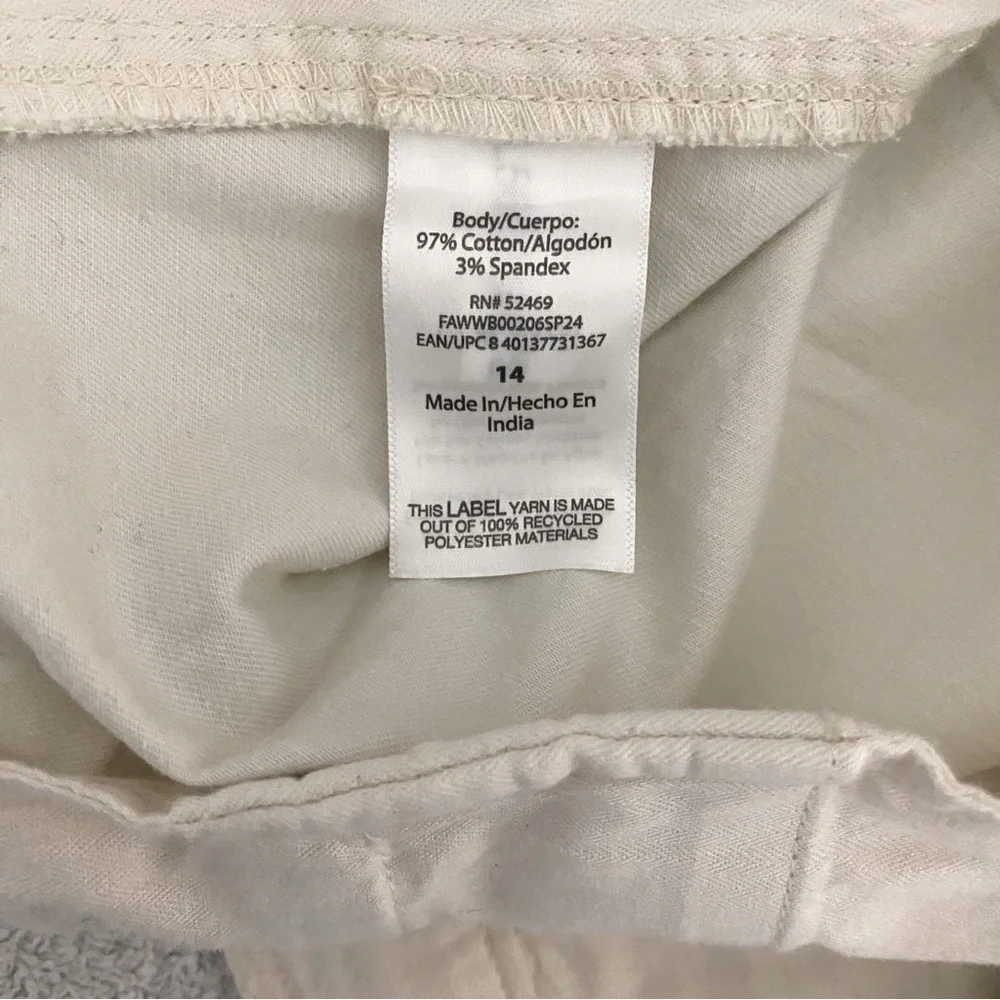 Free Assembly Women’s Chino Khaki Shorts Size 14 Relaxed Casual Dress EUC